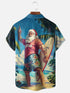 Men's Christmas Funny Graphic Short Sleeve Hawaiian Shirt
